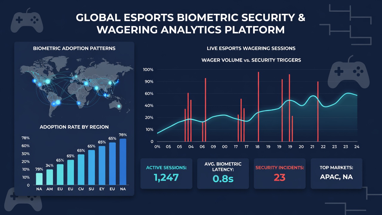Mobile device screen showing biometric authentication during an active esports betting session