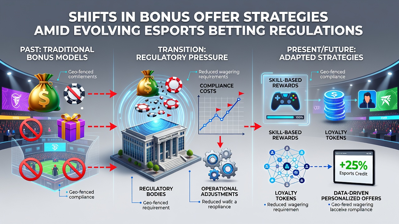 Esports tournament screen with betting platform showing updated promotional offers
